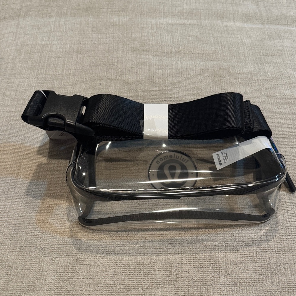 Lemon Transparent Bag with Black and White Logo - Picture 4 of 4